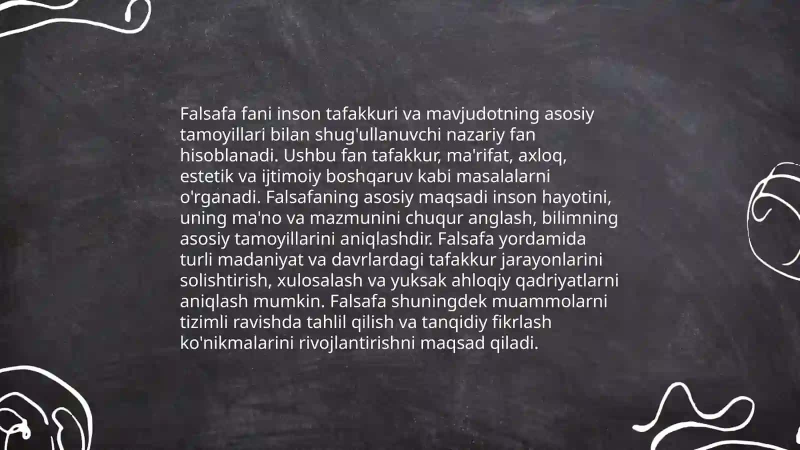 Falsafa fanining predmedi, mazmuni va jamiyatdagi ro'li 4