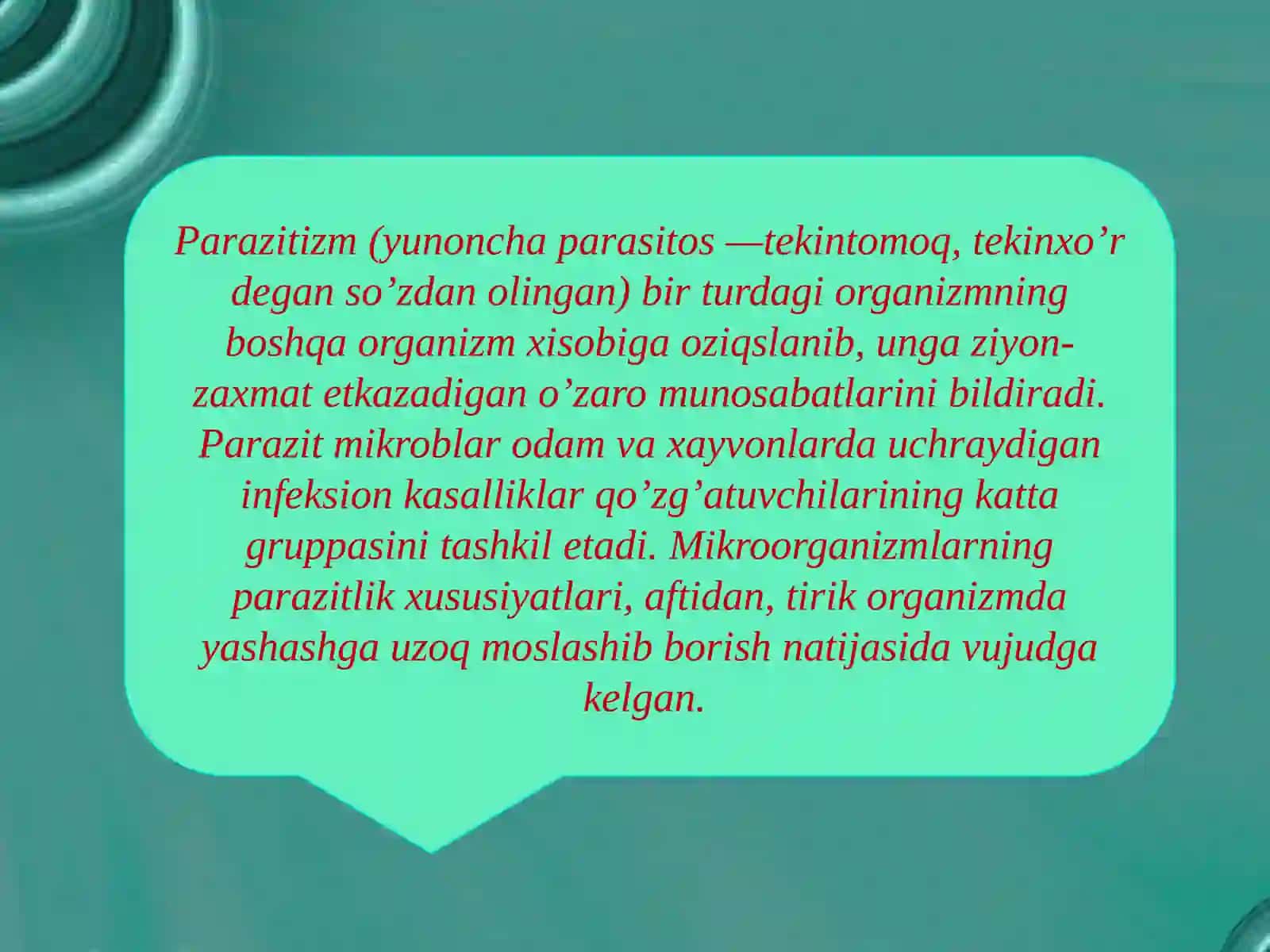 Infeksiya haqida ta’limot 4