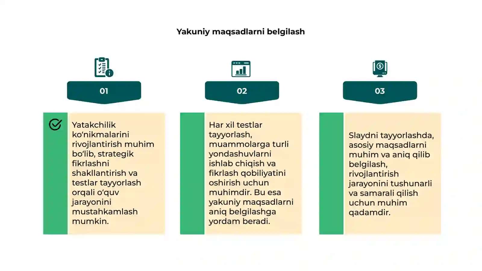 Yetakchilik ko'nikmalarini rivojlantirish 4
