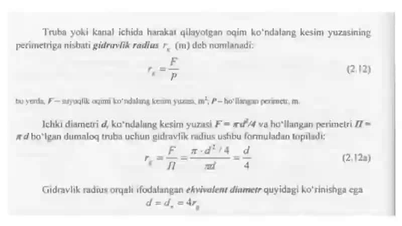 Suyuqlik harakatinig asosiy taviflari 4
