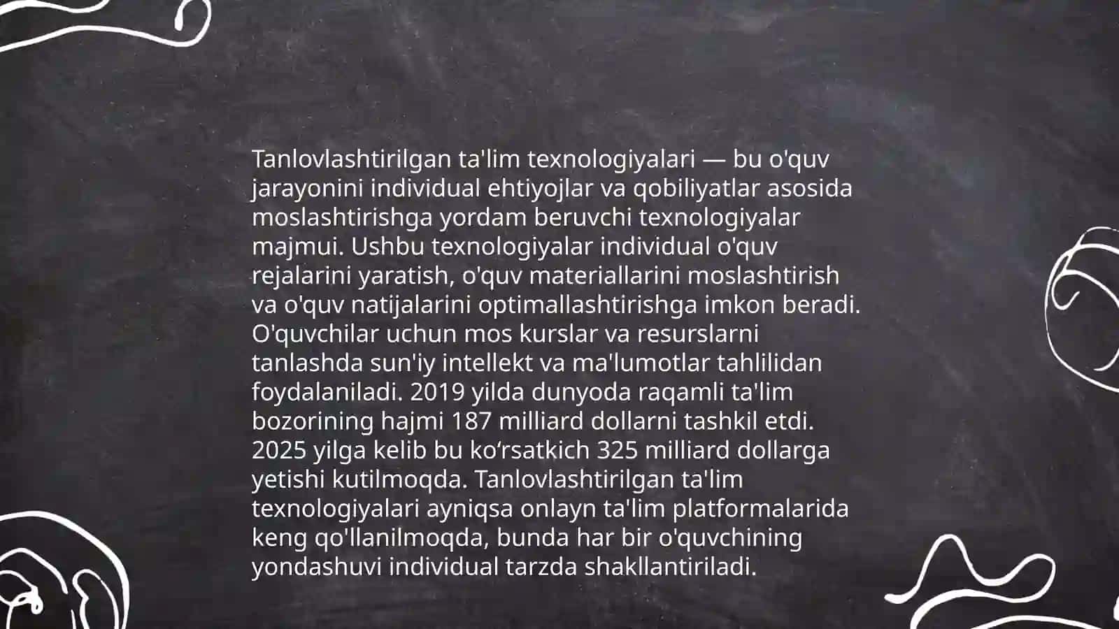 Tanlov asosida dars o'tish nazariyalari 4