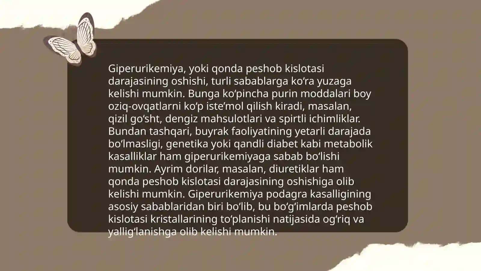 Siydik kislotasi ajratish jarayonining patofiziologiyasi 4