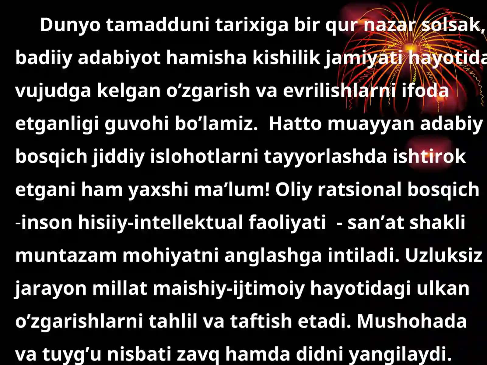 HOZIRGI O’ZBEK ADABIYOTIGA G’ARB ADABIYOTINING TA’SIRI 4