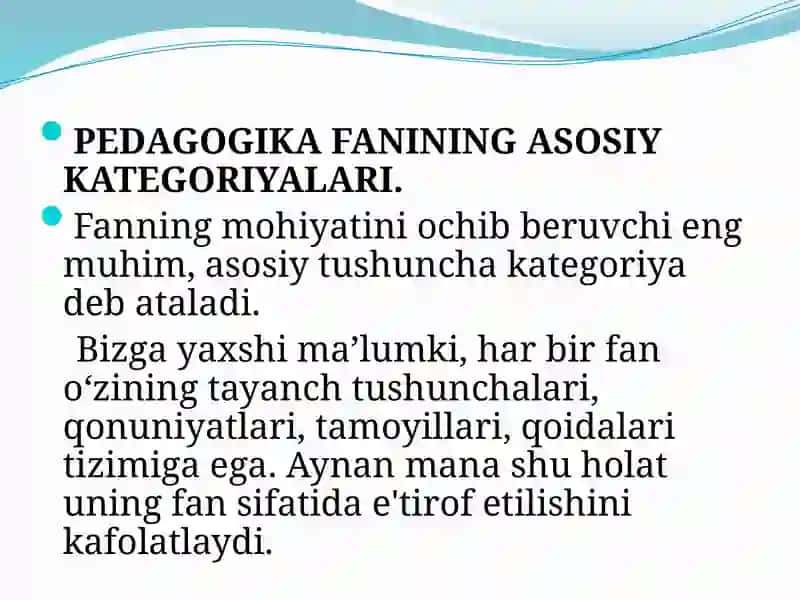 Pedagogika fanining predmeti, tadqiqot metodlari 4