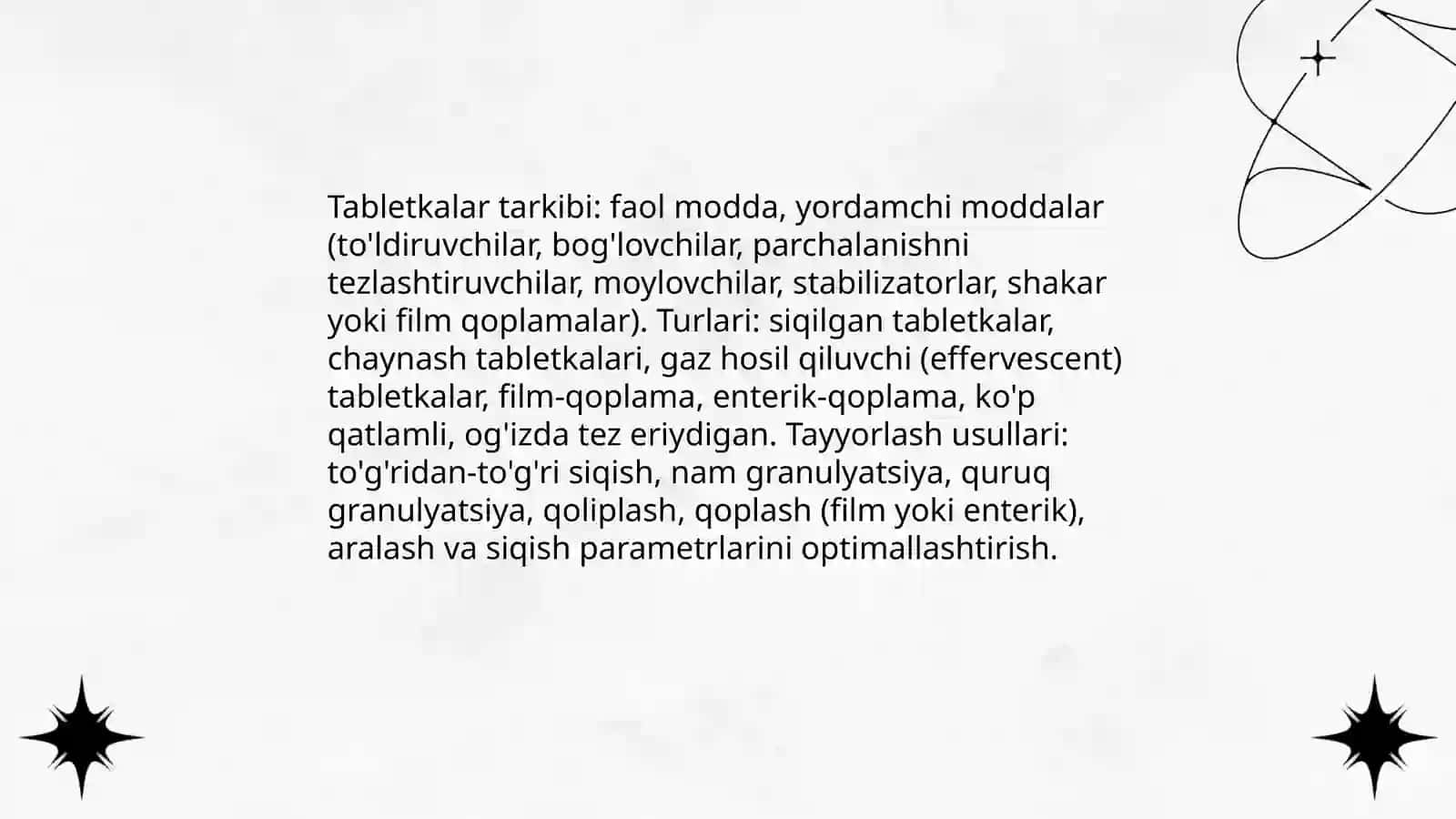 Farmatsevtik dori shakllari 4