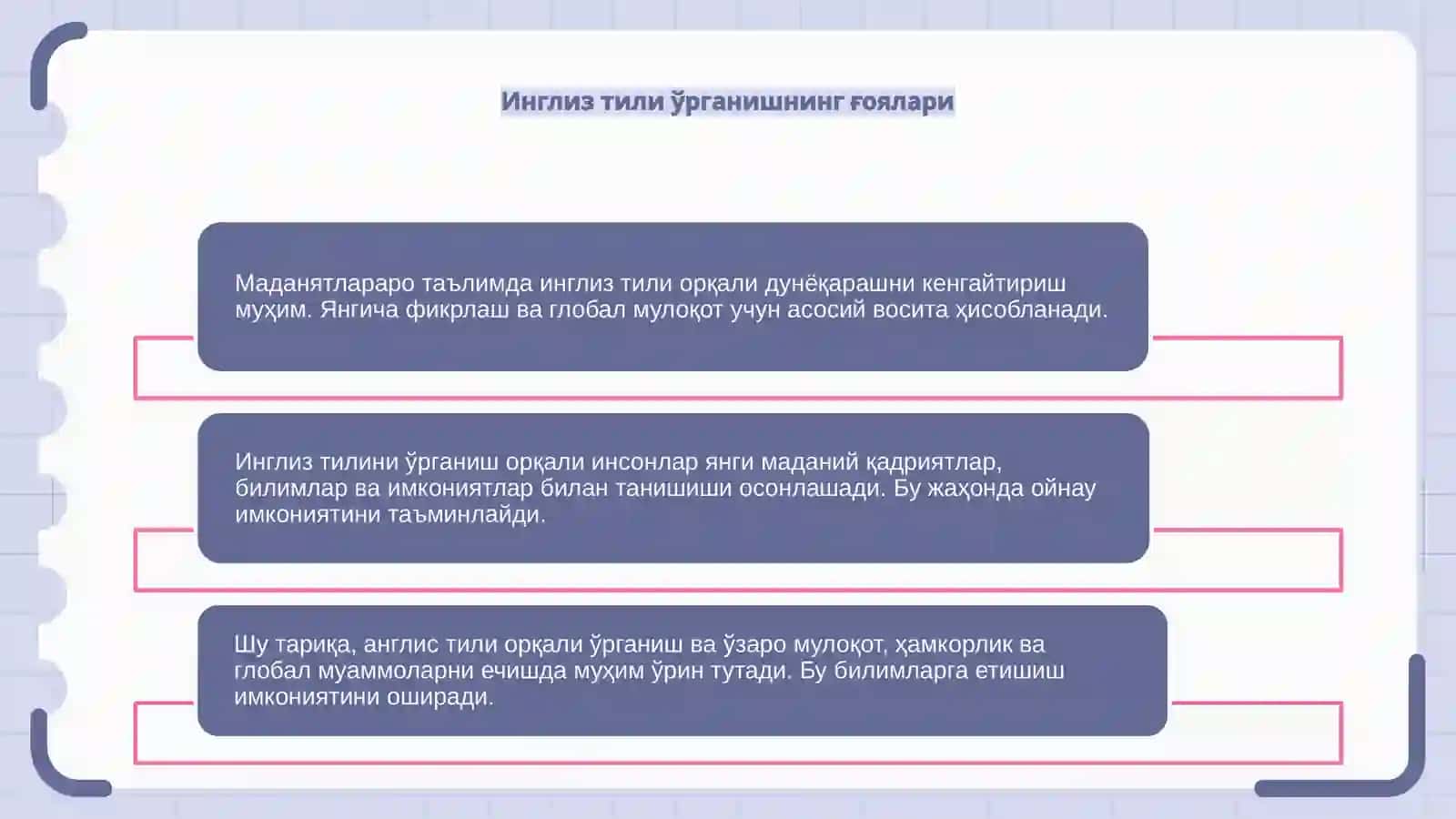 Маданиятлараро та'лим:инглиз тили оркали дунйокарашни кенгайтирш 4