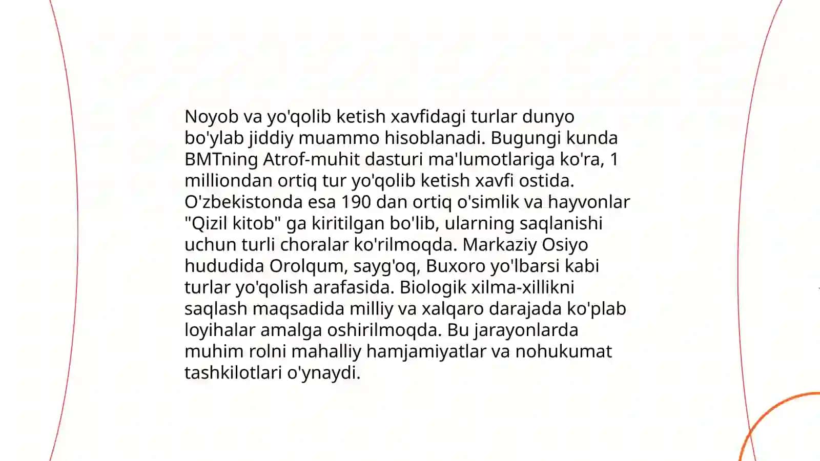 Biologik xilma-xillikni asrash muammolari 4
