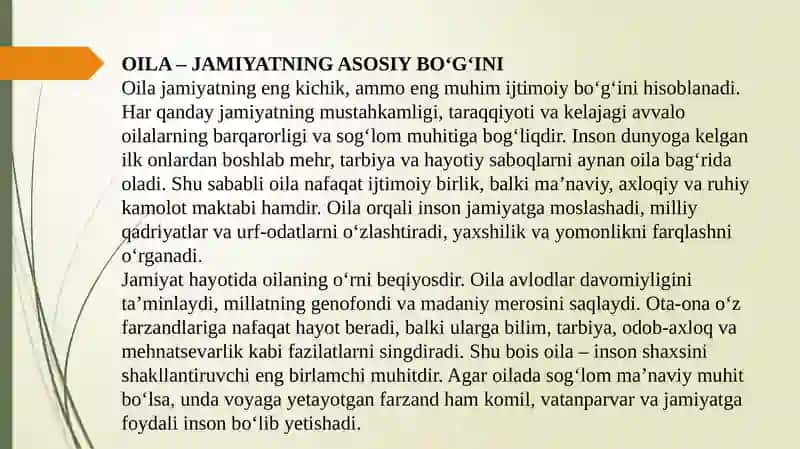 Mening oilam mavzusida portfolio tayyorlash. 4