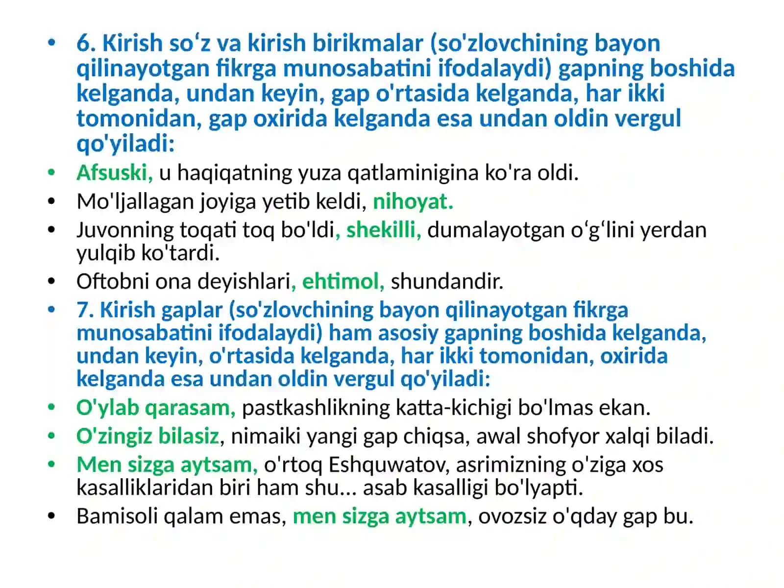 VERGULNING ISHLATILISHI 4