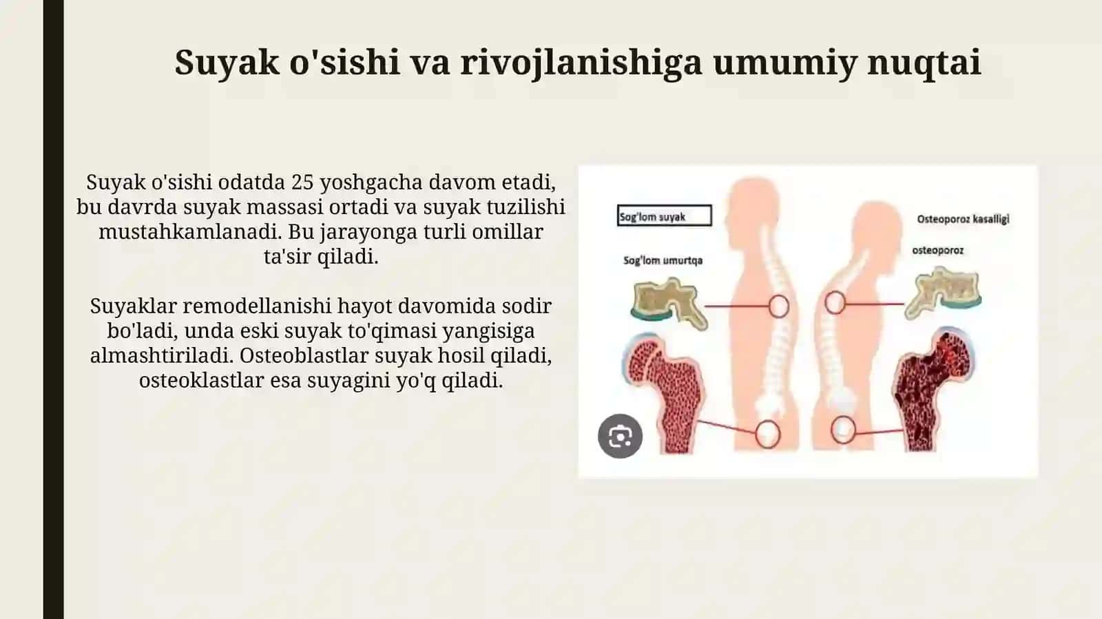 Suyaklarning o'sishi rivojlanishiga tasiretuvchiomillar 4