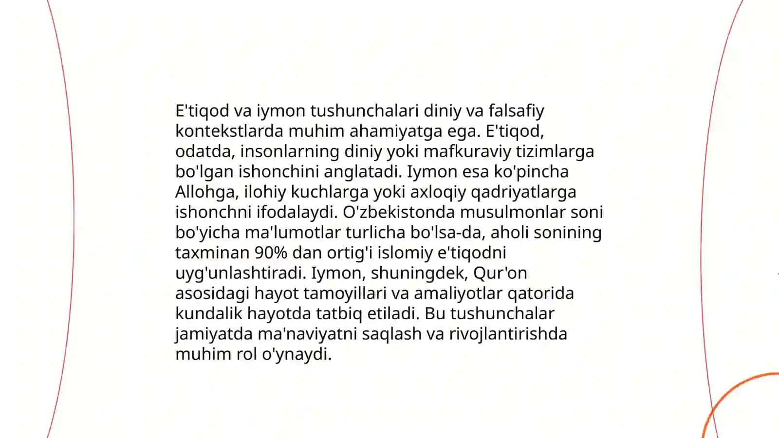 Sabot-ul ojizin asarida e'tiqod masalalari 4