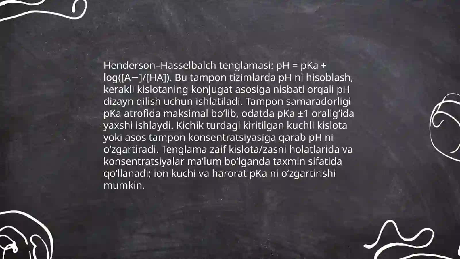 Kislota asosli muvozanat bufer sistemalar 4