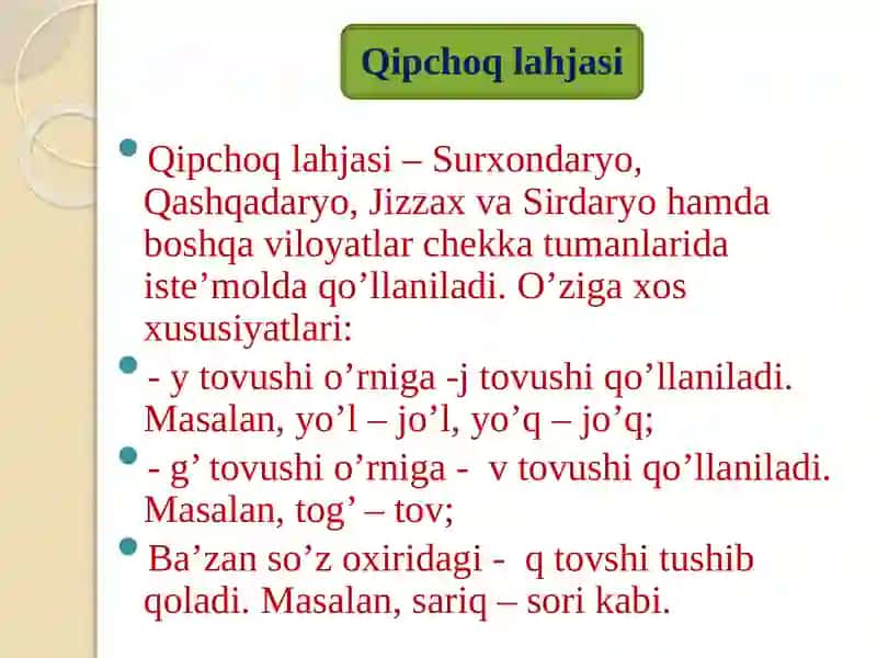 ADABIY TIL ME’YORLARI. FONETIK VA TALAFFUZ ME’YORLARI 4