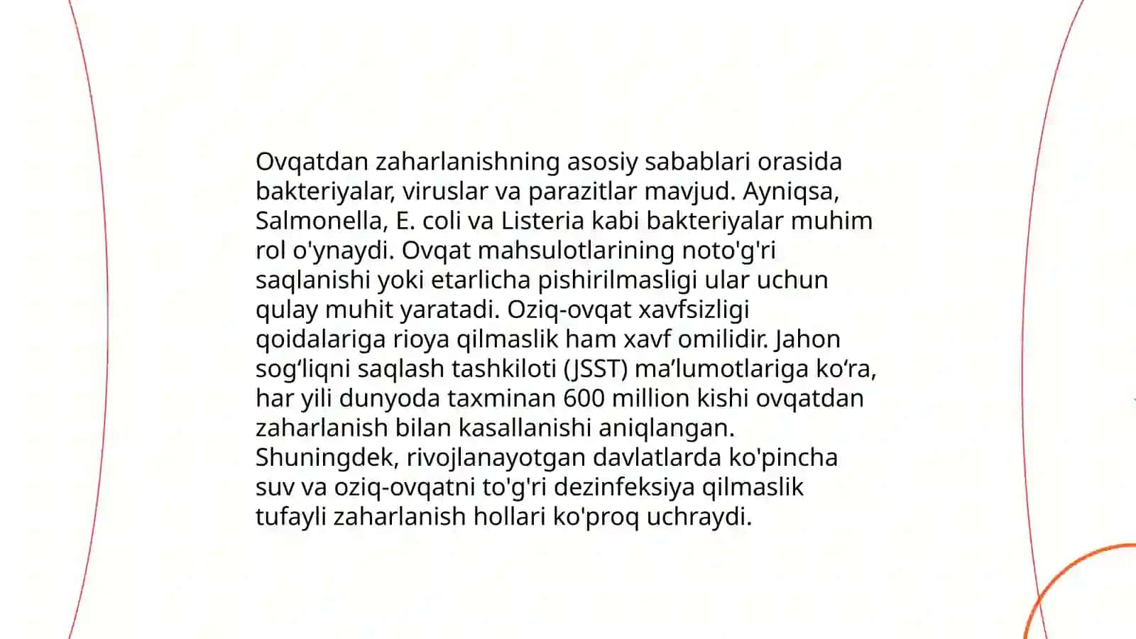Ovqatdan zaharlanishlar va ularni oldini olish 4