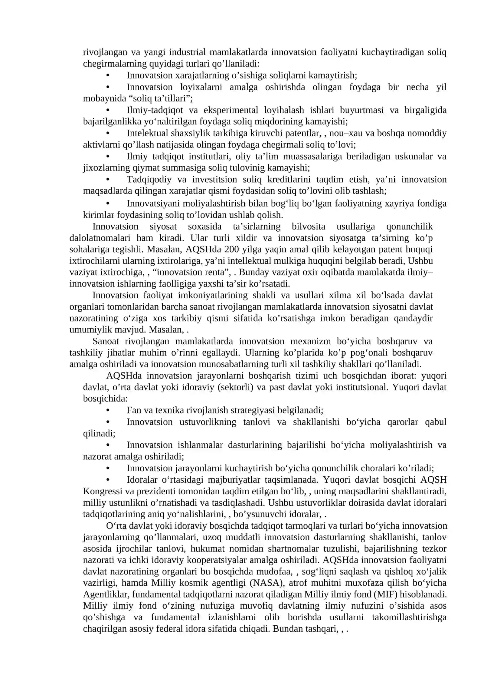 Innovatsion iqtisodiyotni rivojlantirishda xorijiy 4
