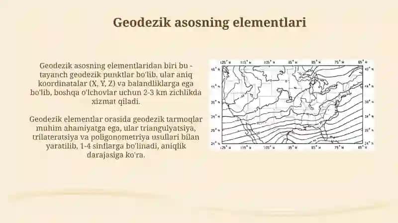 Kartalarni geodezik asosi 4