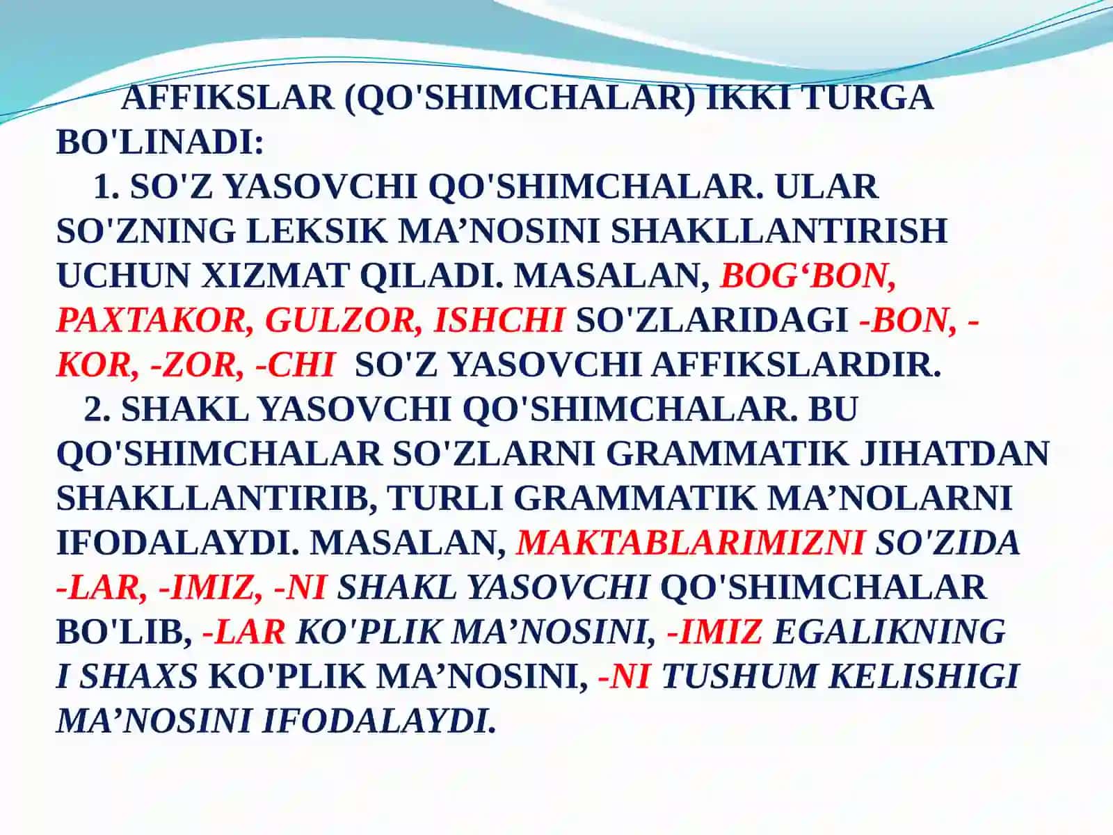 Boshlang`ich sinflarda so`zning morfemik tarkibini o`rganish metodikasi 4