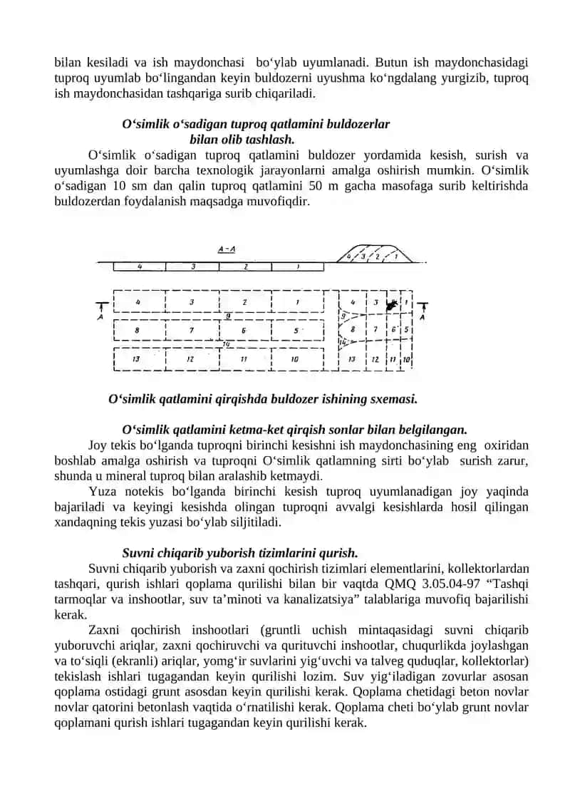 Tayyorgarlik ishlari: qurilish olib boriladigan joylarni ish boshlashga tayyorlash 4