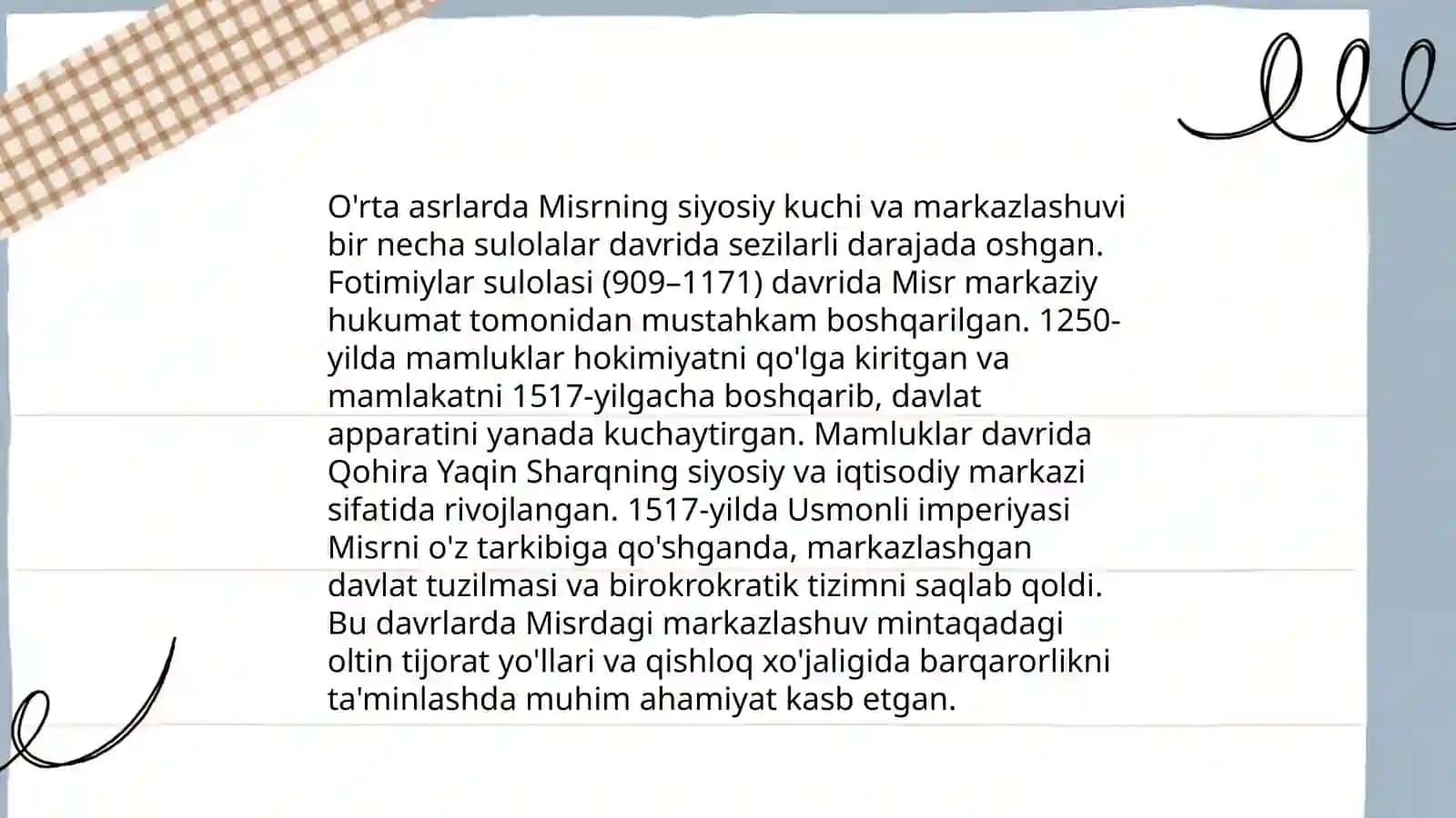 Oʻrta podsholik davrida misir davlatchiligining yuksalishi 4