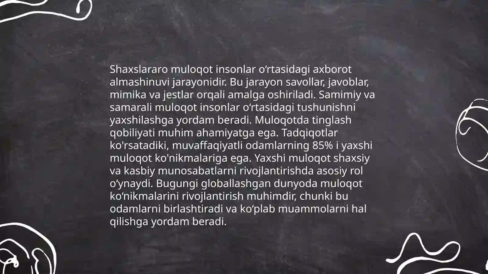 Muloqot ijtimoiy va shaxslararo munosabatlarning ifodasi sifatida 4