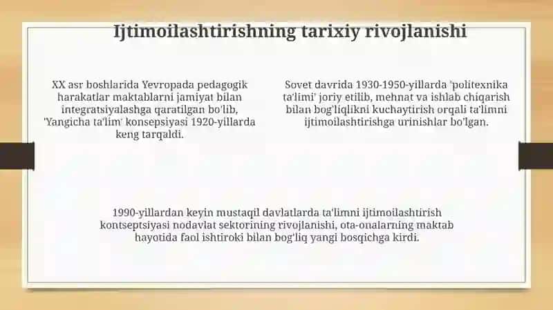 Ta'lim tizimini ijtimoilashtirish 4