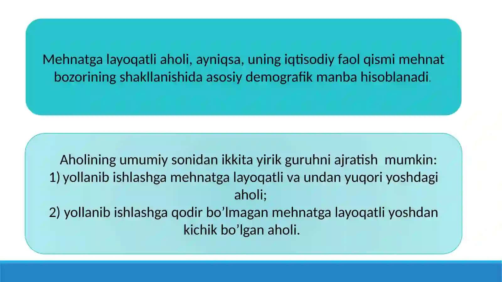 Mehnat bozori va ish haqi shakllanishi taqdimot mikroiqtisodiyot 4