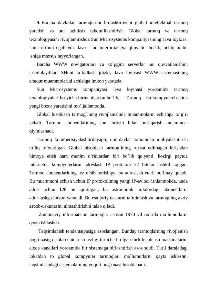 Kompyuter tarmoqlari uning asosiy tushunchalari va turlari 4