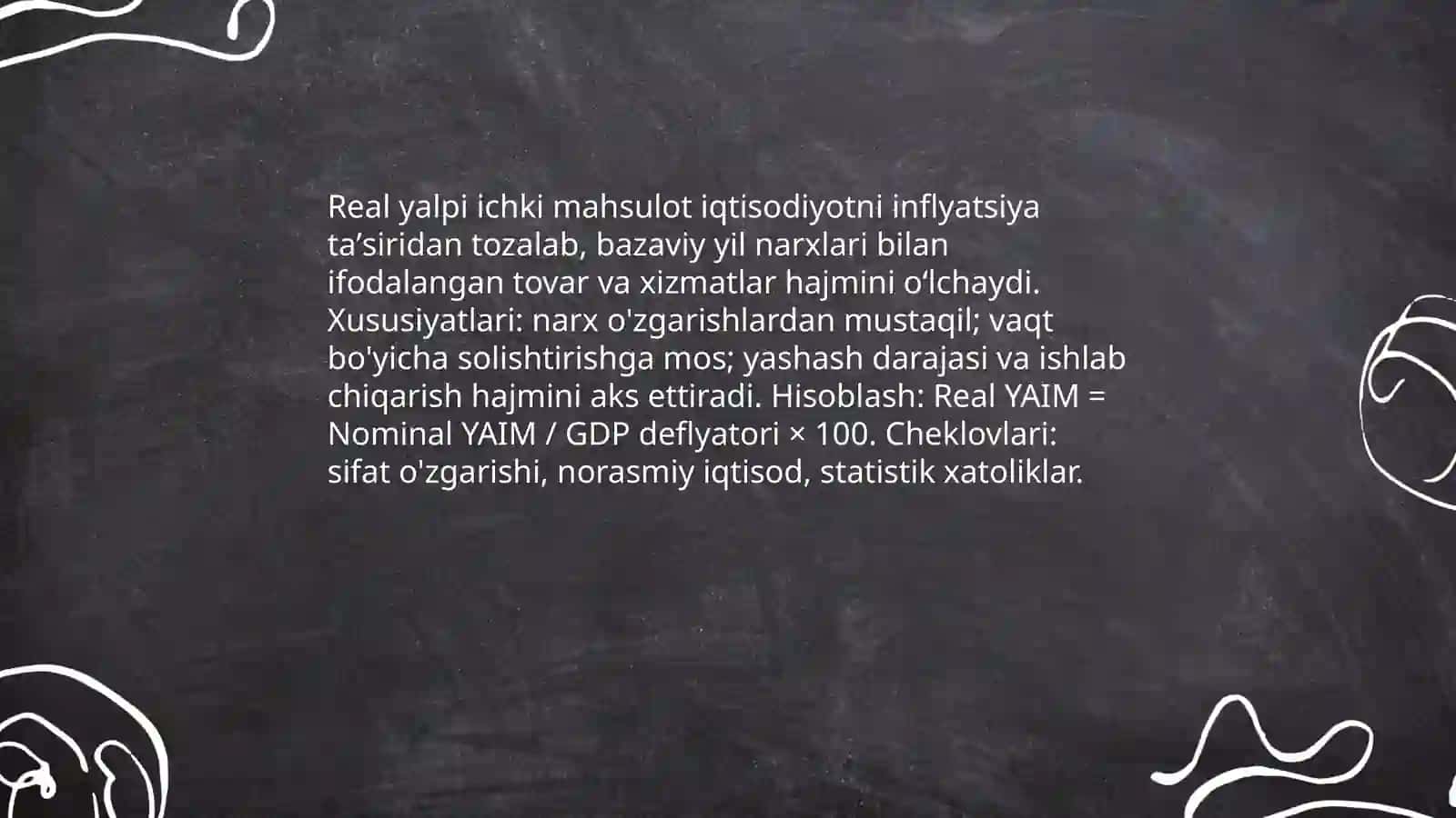 Nominal va real yalpi ichki mahsulot 4