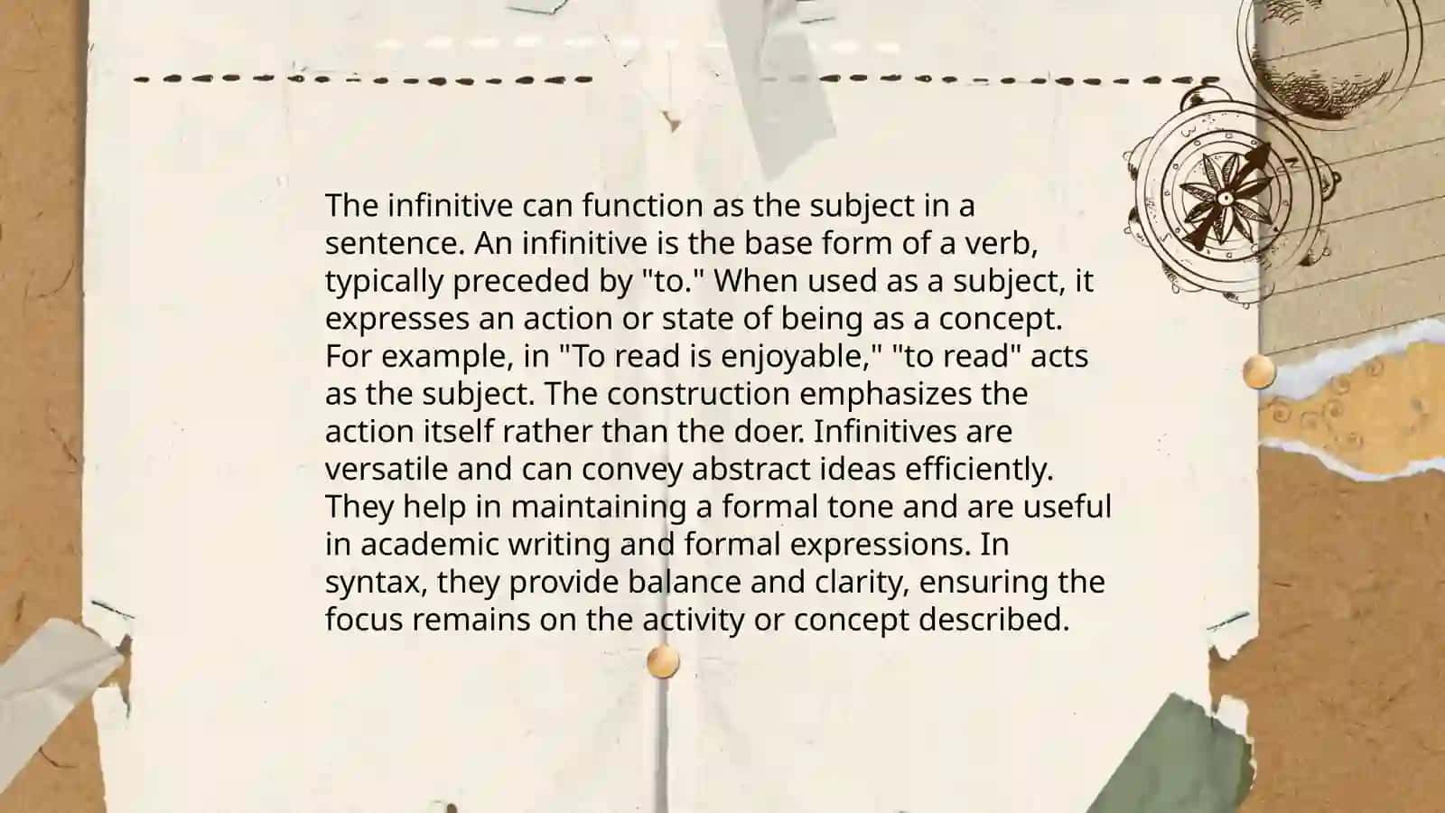 Infinitive 4