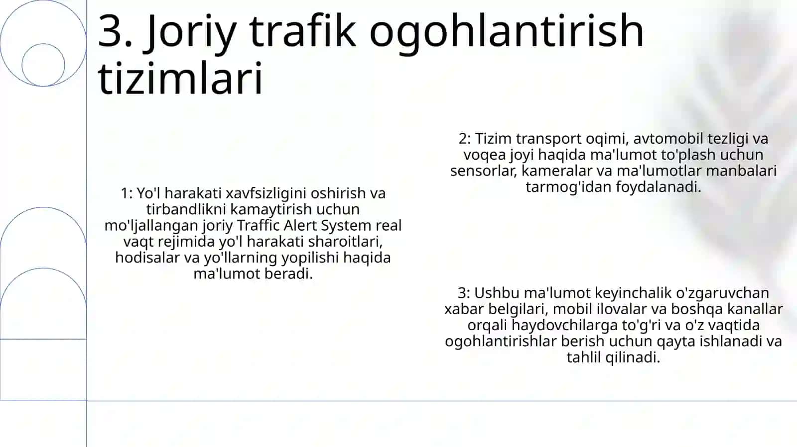 Yo’L-Transport Xodisasn (Ytx) To’G’Risida O’Z Vaqtida Xabar Berish Va Ogohlantirish Tizimi 4