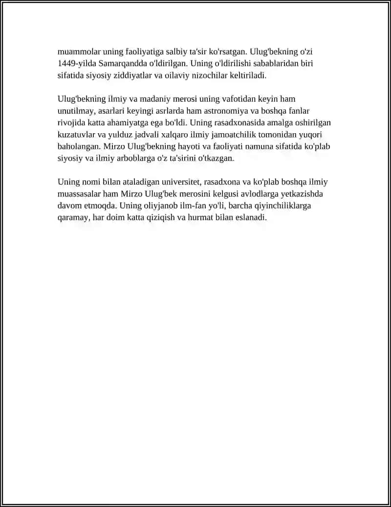 MIRZO ULUG'BEK DAVLAT ARBOBI VA BUYUK OLIM 4
