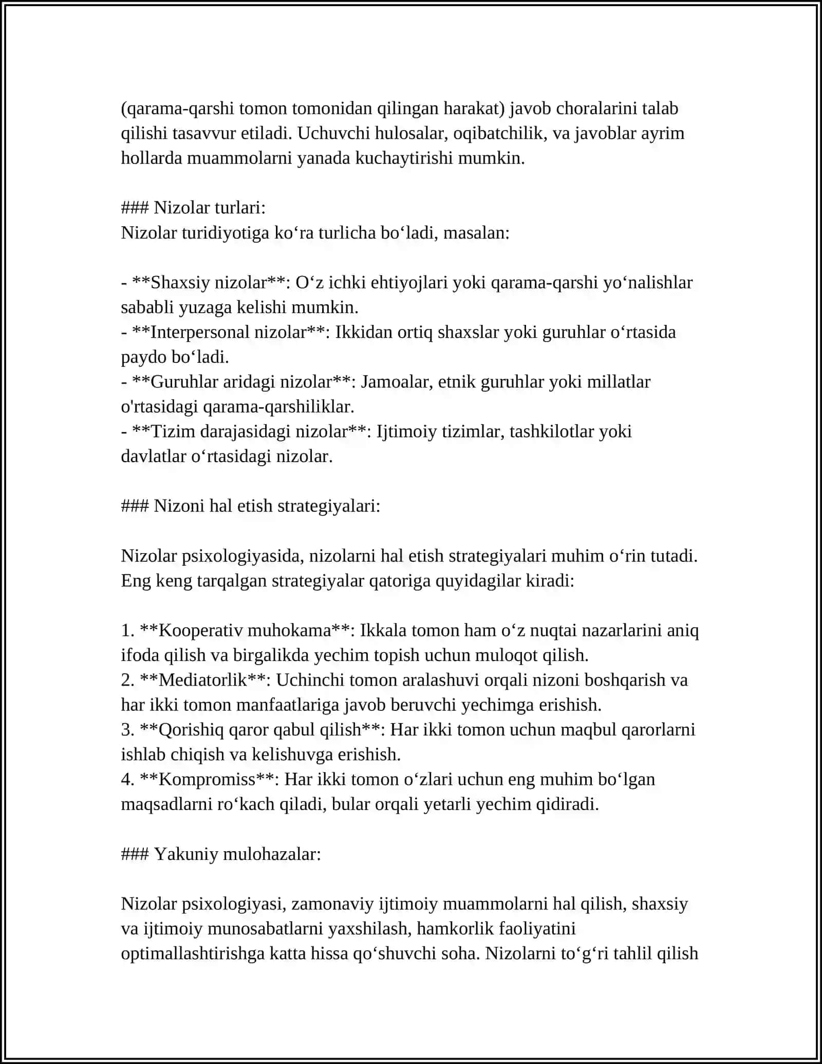 Nizolar Psixologiyasi va Uni Kelib Chiqishi 4