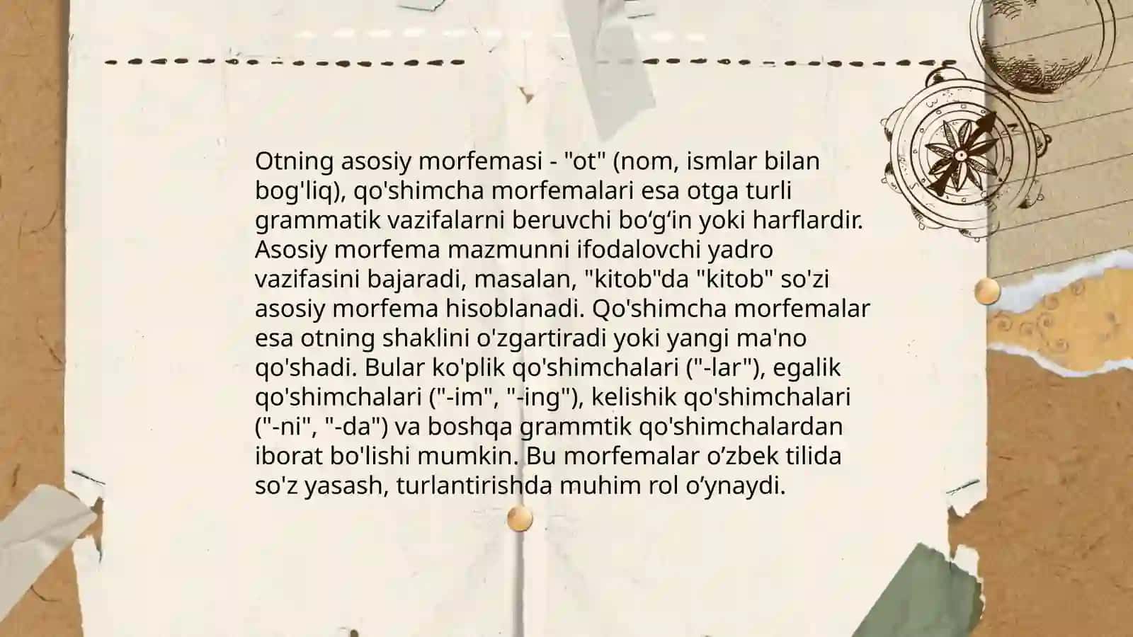 Otning morfem tahlili 4
