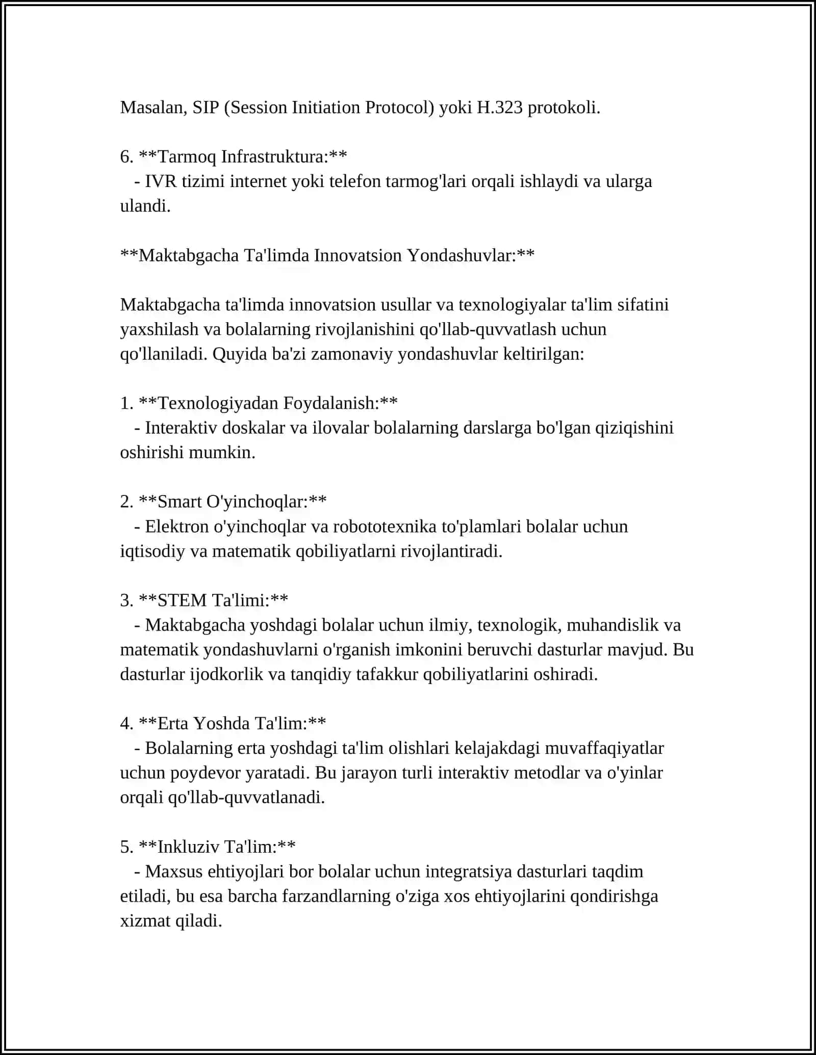 MAKTABGACHA TA'LIMNING INNOVATSION RIVOJLANISH STRATEGIYALARI 4