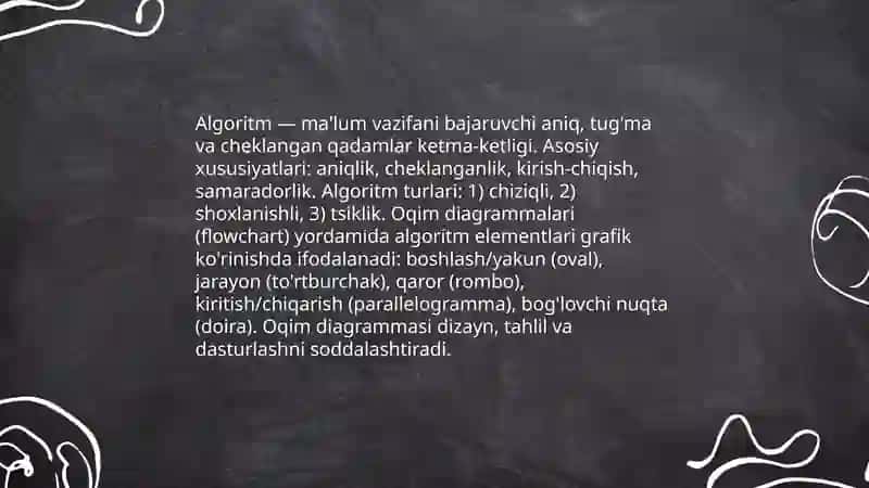 Dasturlashga kirish 4