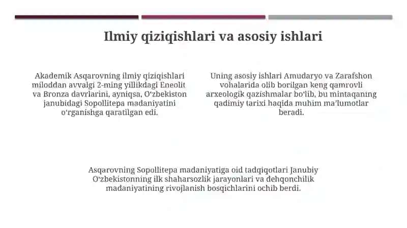 Akademik A. Asqarovning ilmiy faoliyati 4