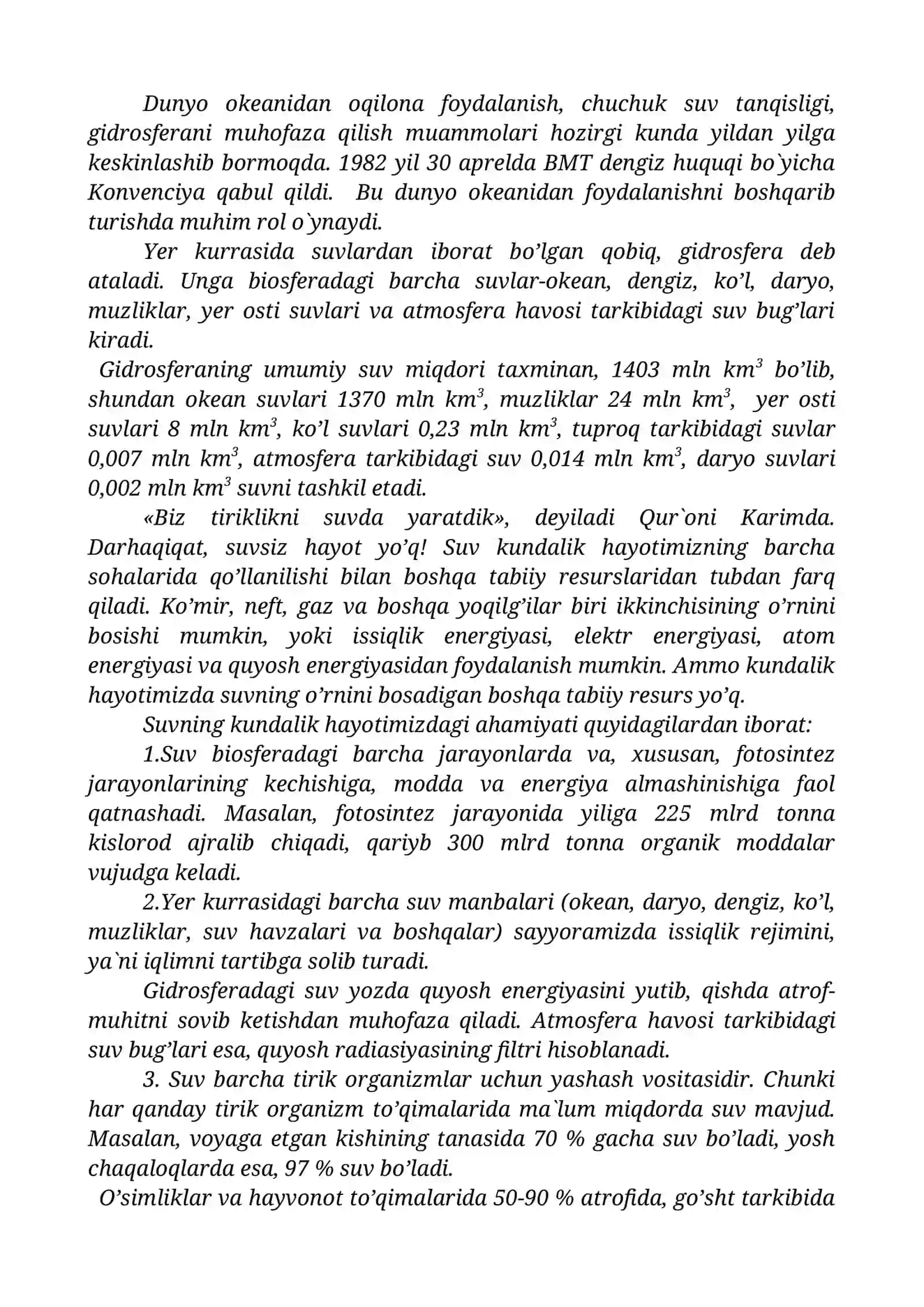 Gidrosfera funksiyalari 4