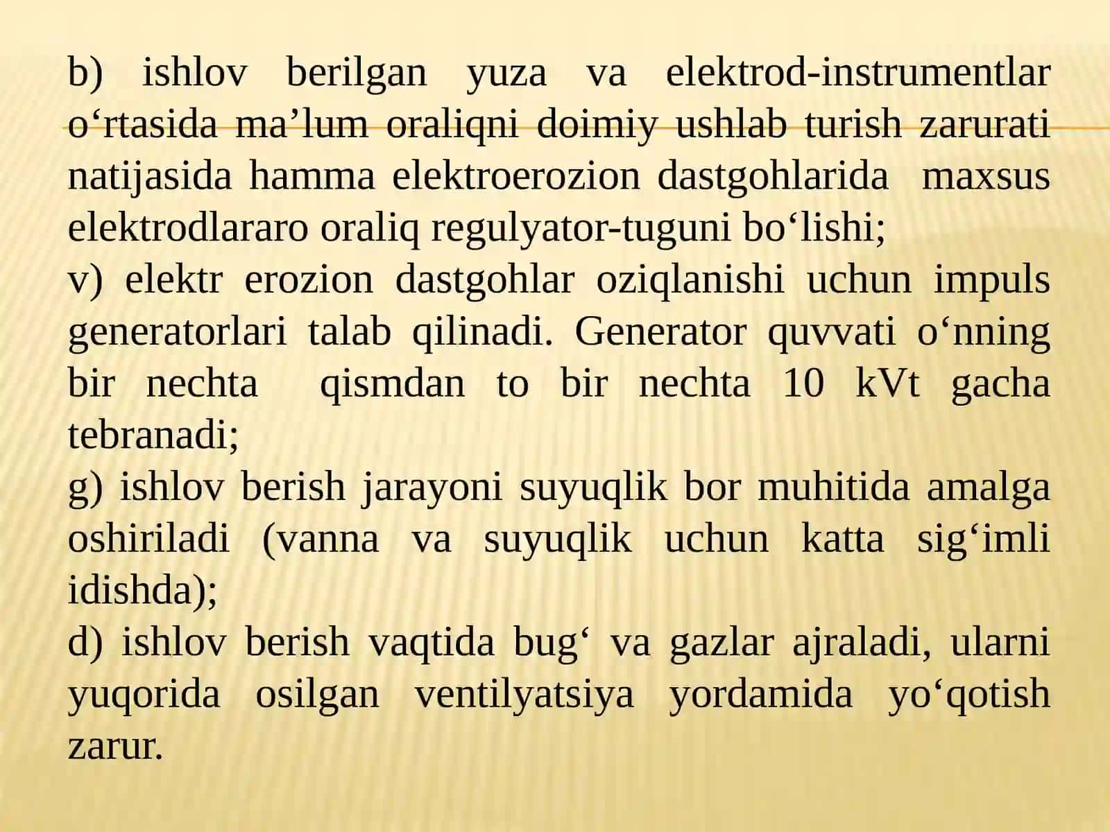 Elektr erоziоn ishlоv berishda asbоb-uskunаlаr 4