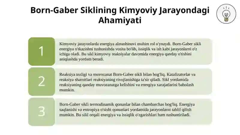 Termo kimyoviy jarayonlarda born- gaber sikl va uning ahamiyati 4