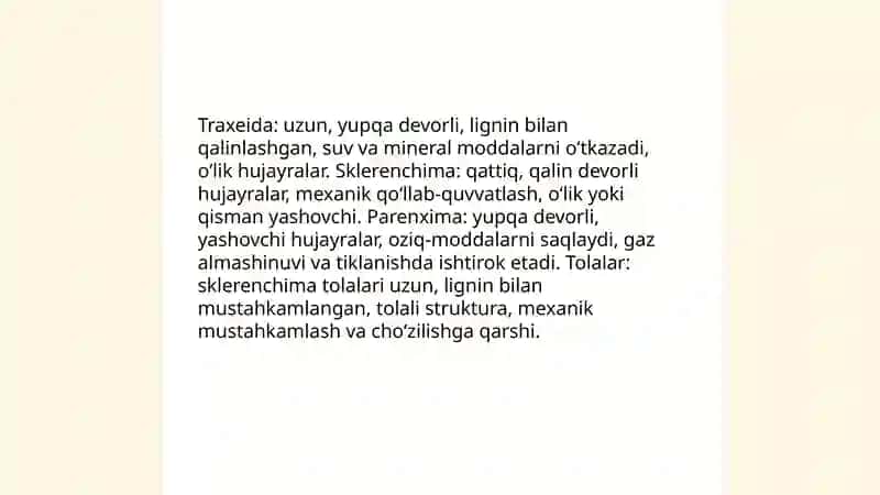 Aǵashtıń dúzilisi. Aǵashtin ximiyalıq qásiyetleri. 4