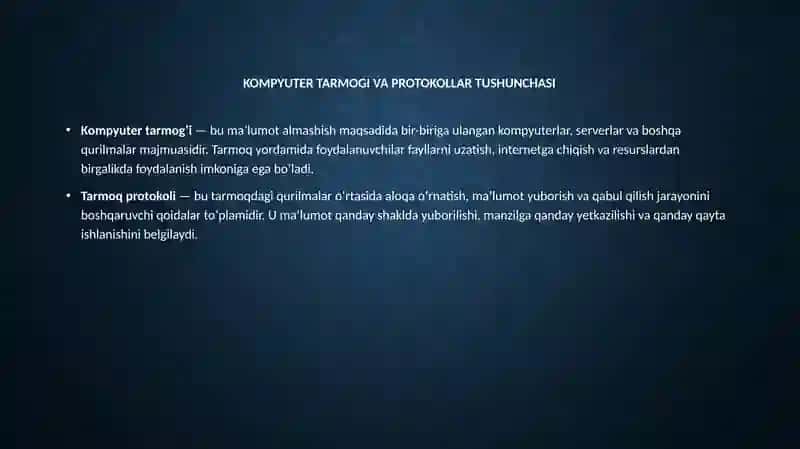 Kompyuter tarmoq protokollari 4