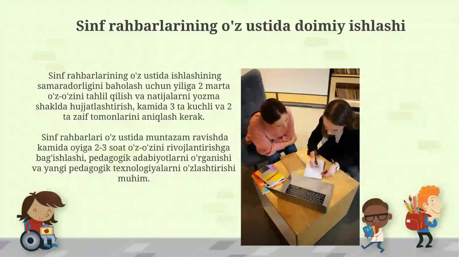 Sinf rahbarlarining tarbiyaviy faoliyatda samaradorligni oshirish usullari 4