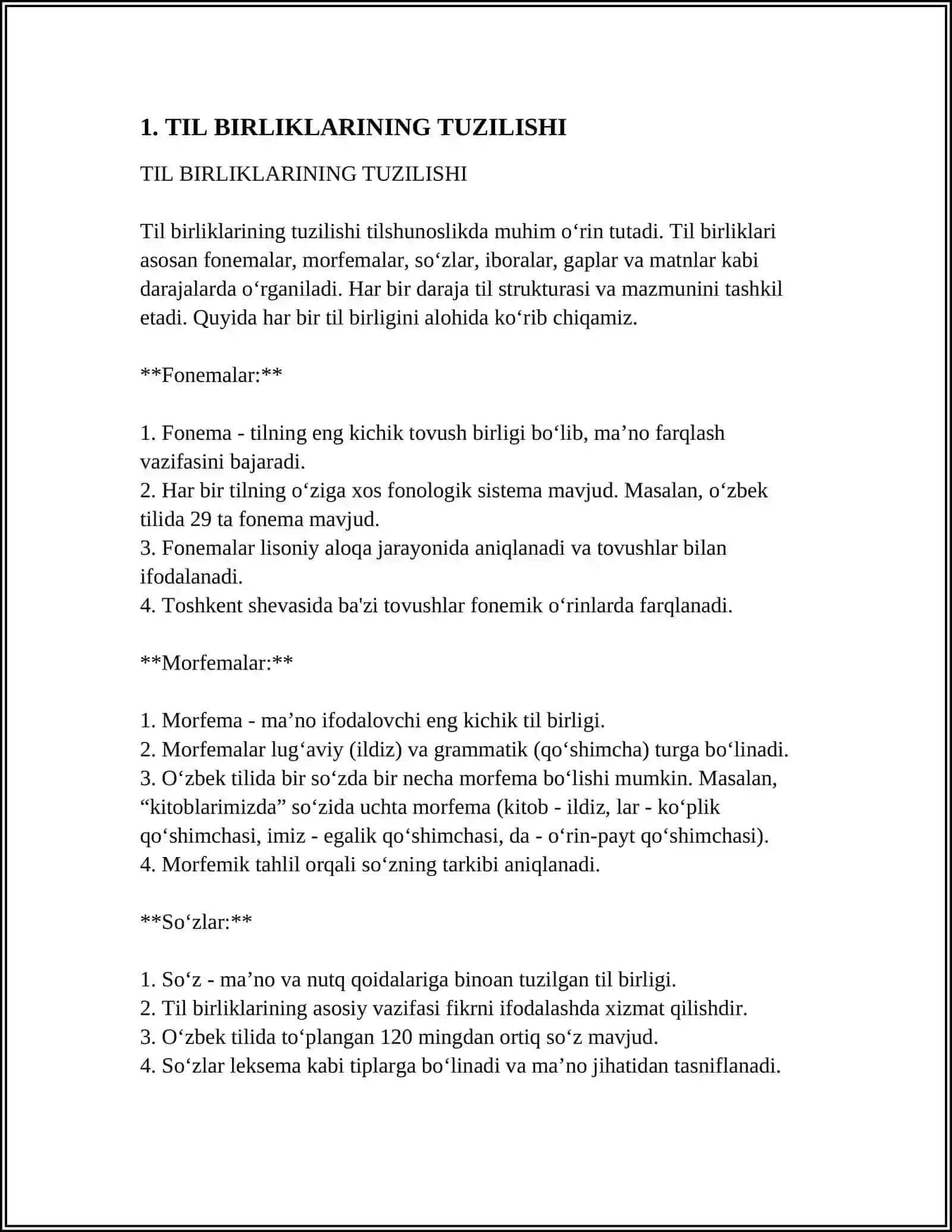TIL BIRLIKLARINING POZITSION XUSUSIYATLARINI OʻRGATISH METODIKASI 4