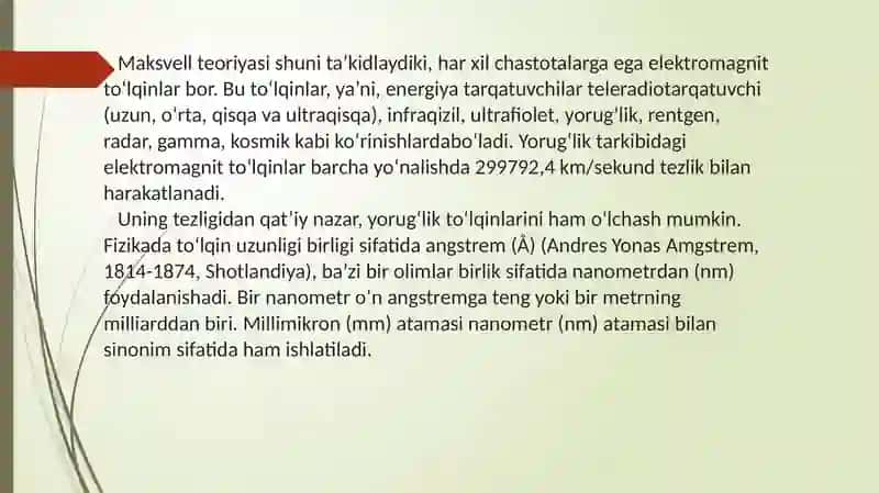 To‘lqinoptikasi Topshiriqrejasi 4