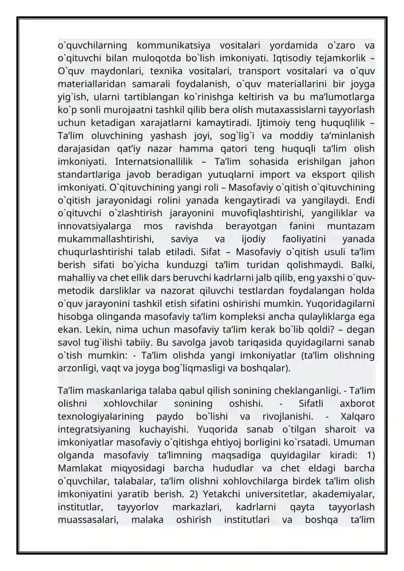 Masofaviy ta’lim tizimi 4