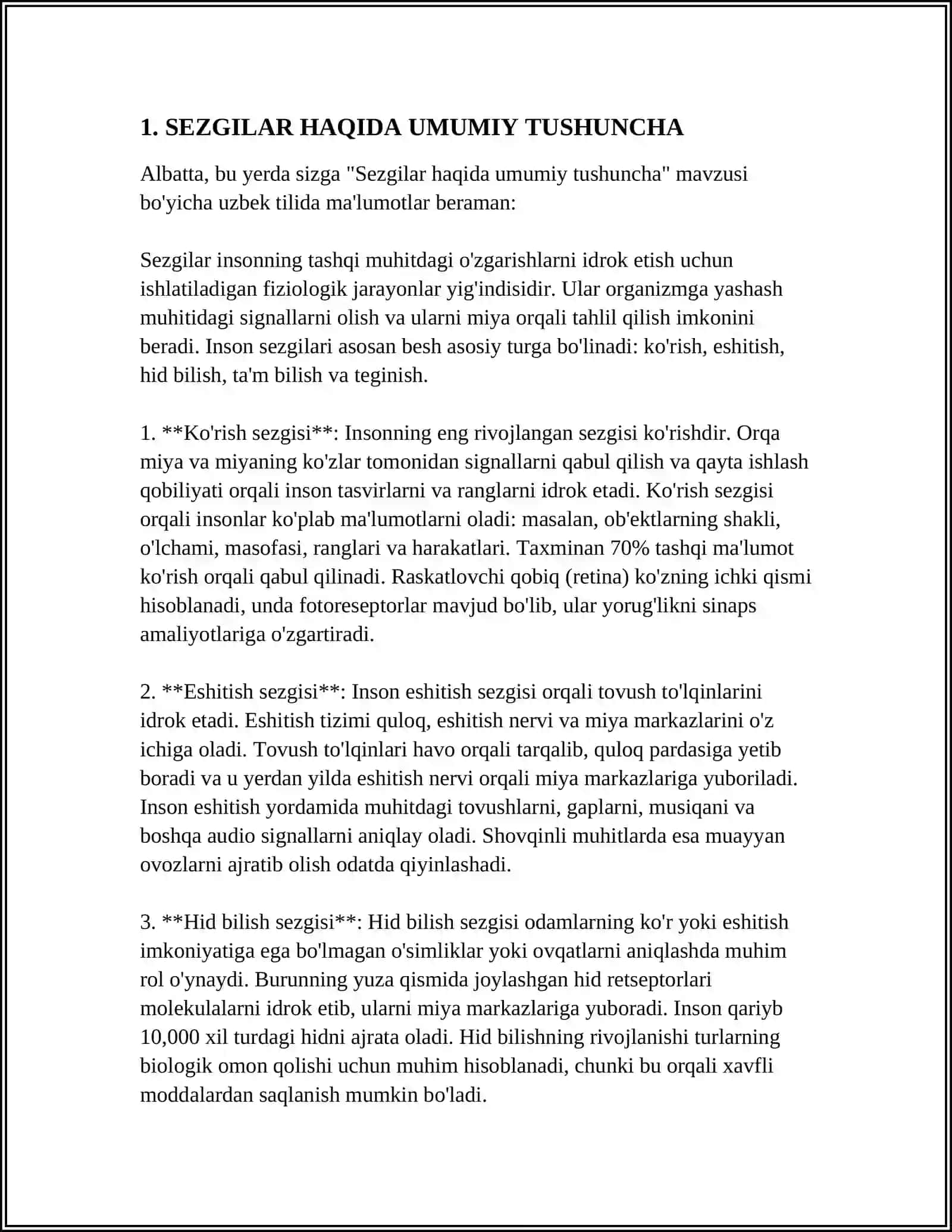 SEZGILAR HAQIDA UMUMIY TUSHUNCHA 4