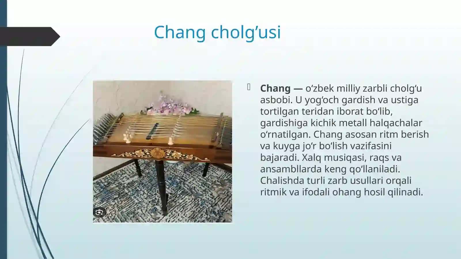 4-sinf o‘quvchilariga chang cholg[]ning “Konsert etyudi” asarini o‘rgatish metodikasi 4