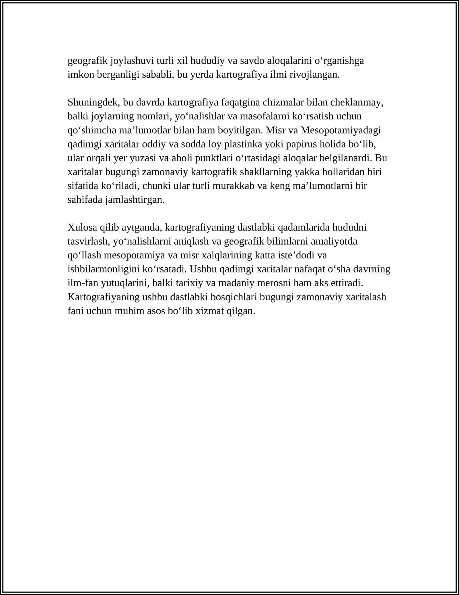 KARTOGRAFIYANING TARIXI VA RIVOJLANISH BOSQICHLARI 4