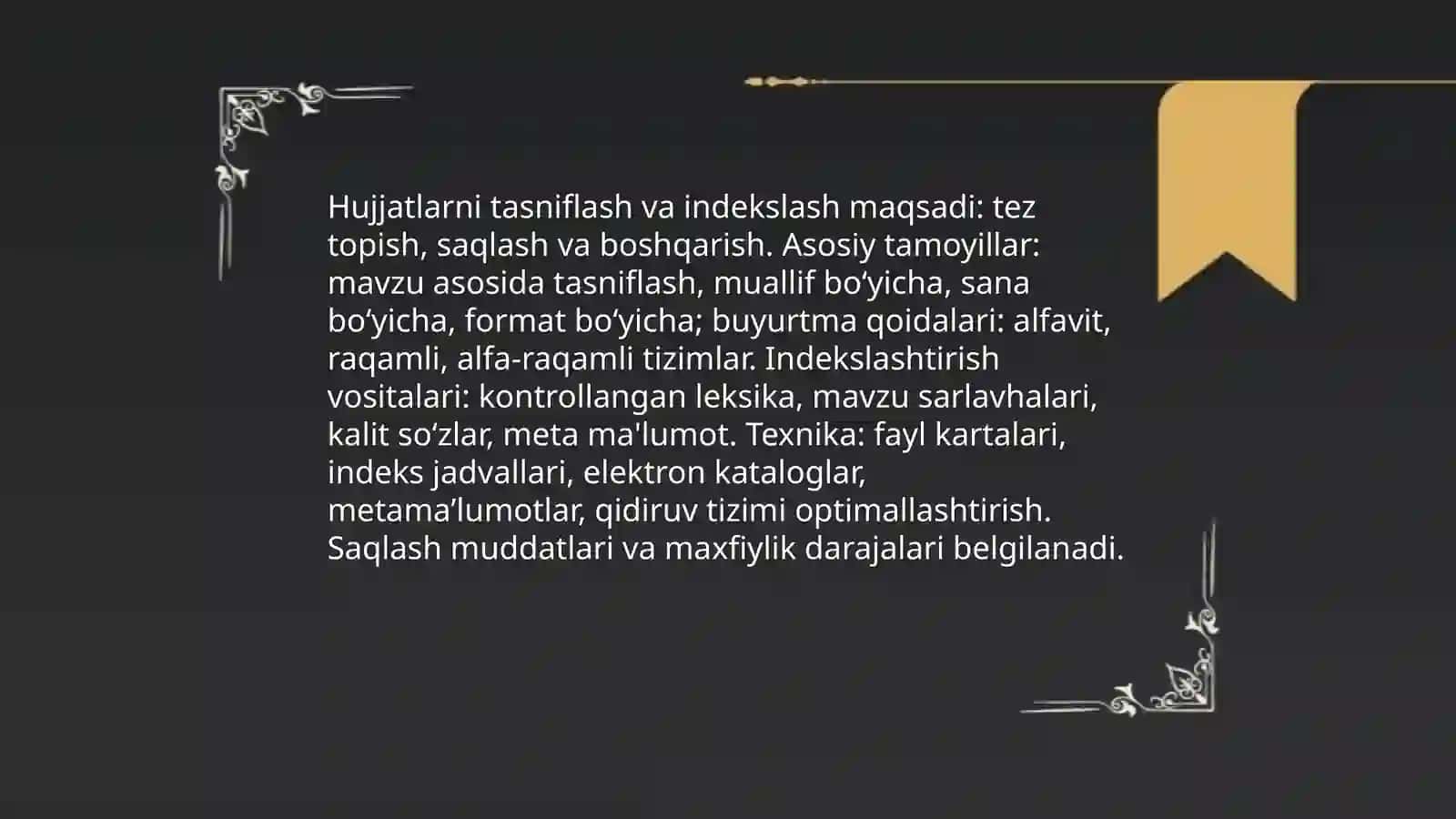 Maʼlumot va axborot hujjatlari 4
