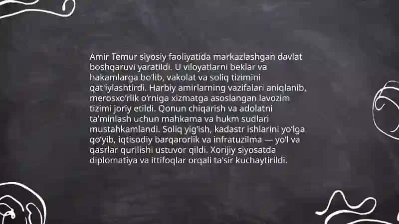 Amir Temur buyuk davlat arbobi 4